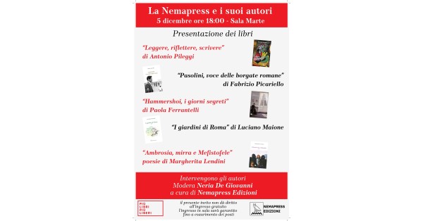La Nemapress Edizioni a Più libri Più liberi 2025 La Nemapress Edizioni a Più libri Più liberi 2025